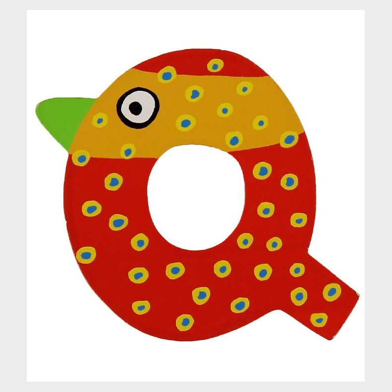 Petit Jour Paris Crazy Bird Bogstav - Q - Rd