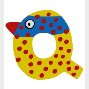 Petit Jour Paris Crazy Bird Bogstav - Q - Gul