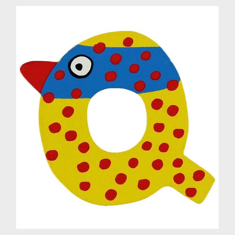 Petit Jour Paris Crazy Bird Bogstav - Q - Gul