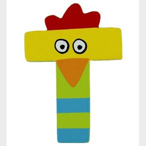 Petit Jour Paris Crazy Bird Bogstav - T - Limegrn