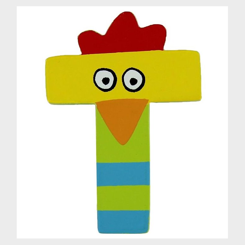 Petit Jour Paris Crazy Bird Bogstav - T - Limegrn