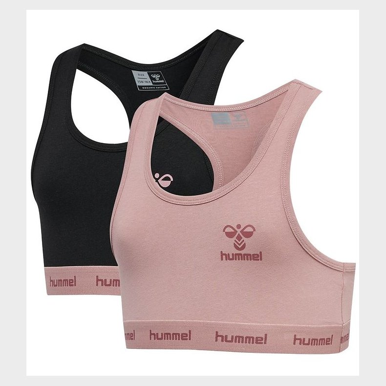 Hummel Top - hmlCarolina - 2-pak - Woodrose