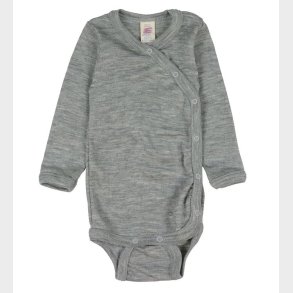 Engel Sl-om Body l/ - Uld/Silke - Lysegr Meleret