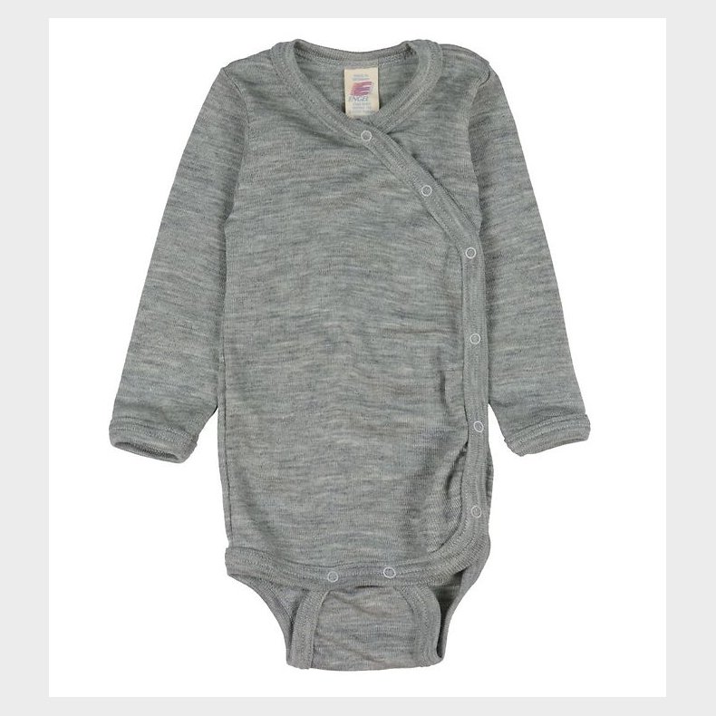 Engel Sl-om Body l/ - Uld/Silke - Lysegr Meleret