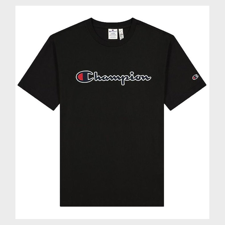 Champion Fashion T-Shirt - Sort m. Logo