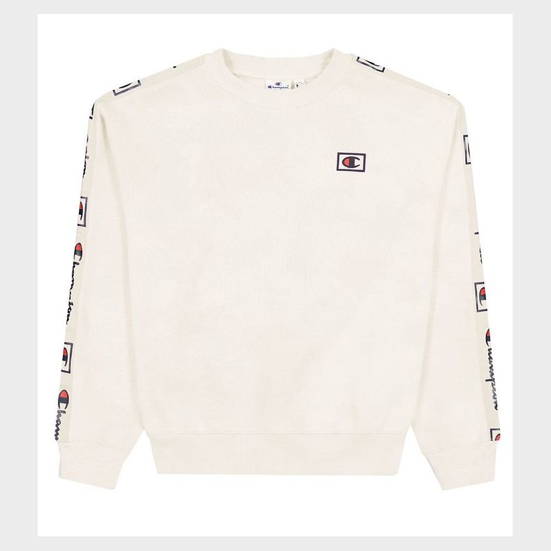 Champion Fashion Sweatshirt - Hvid/Gr m. Logo