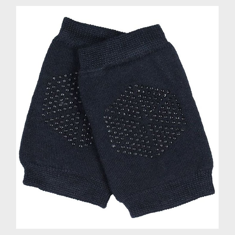 Melton Kn�beskyttere - Let's Go - Uld/Bambus - Bl� m. Antiskrid