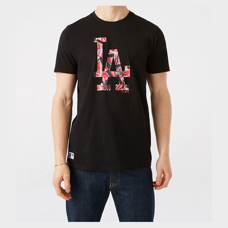 New Era T-Shirt - Los Angels Dodgers - Sort/Rosa