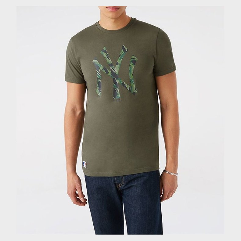 New Era T-Shirt - New York Yankees - Army Grn