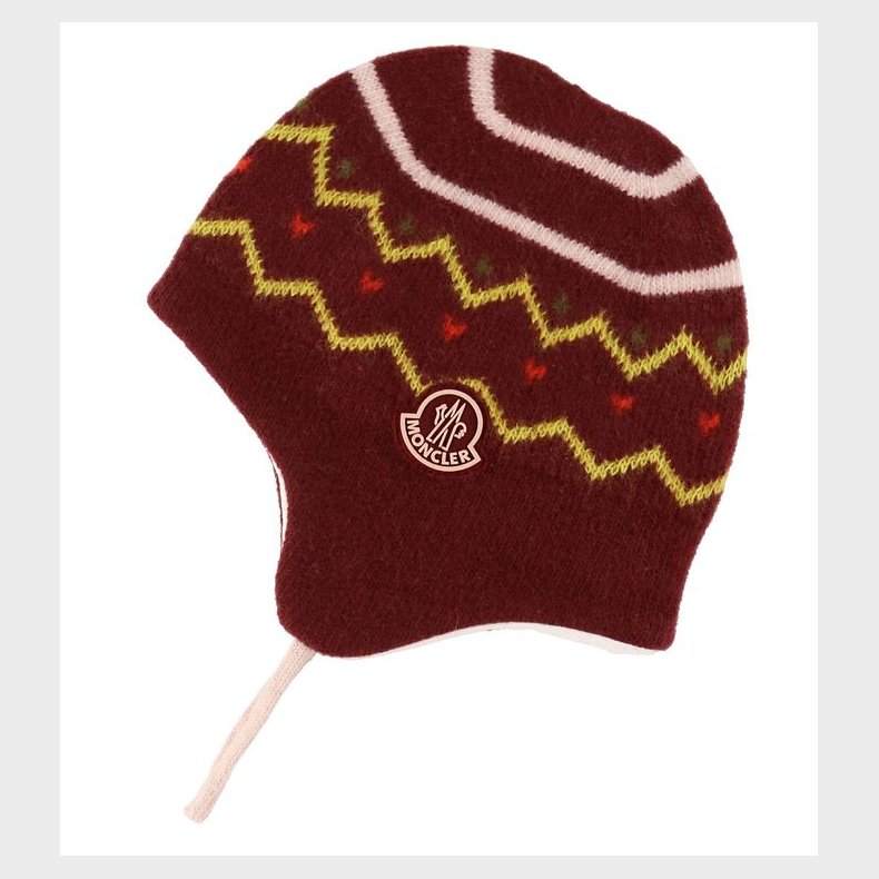 Moncler Hue - Uld/Bomuld - Bordeaux m. M�nster