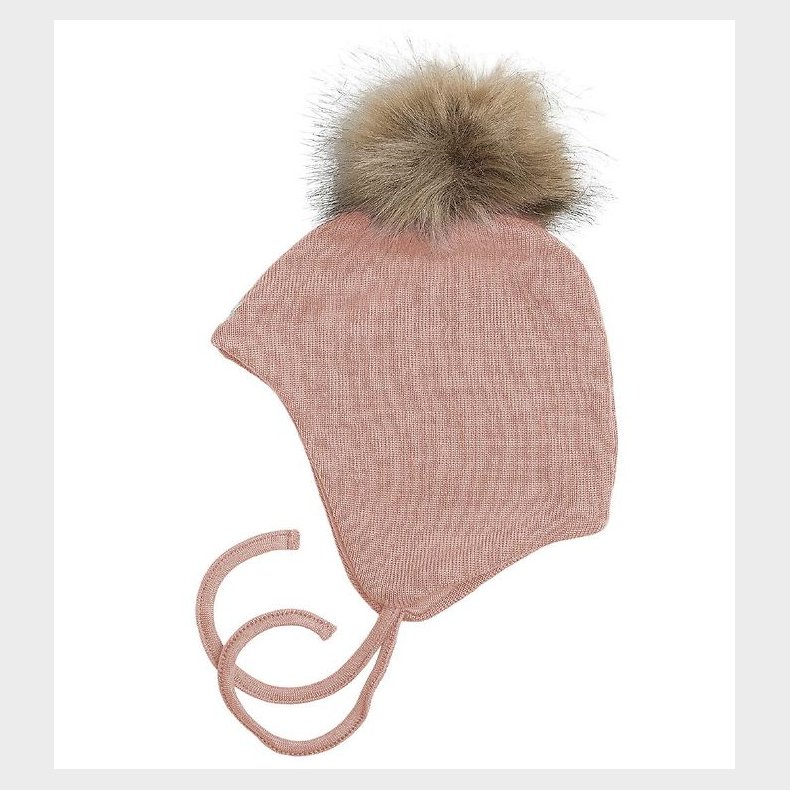 Racing Kids Hue - Uld/Bomuld - Dusty Rose m. Kvast