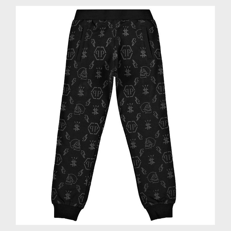 Philipp Plein Sweatpants - Monogram - Sort m. Print