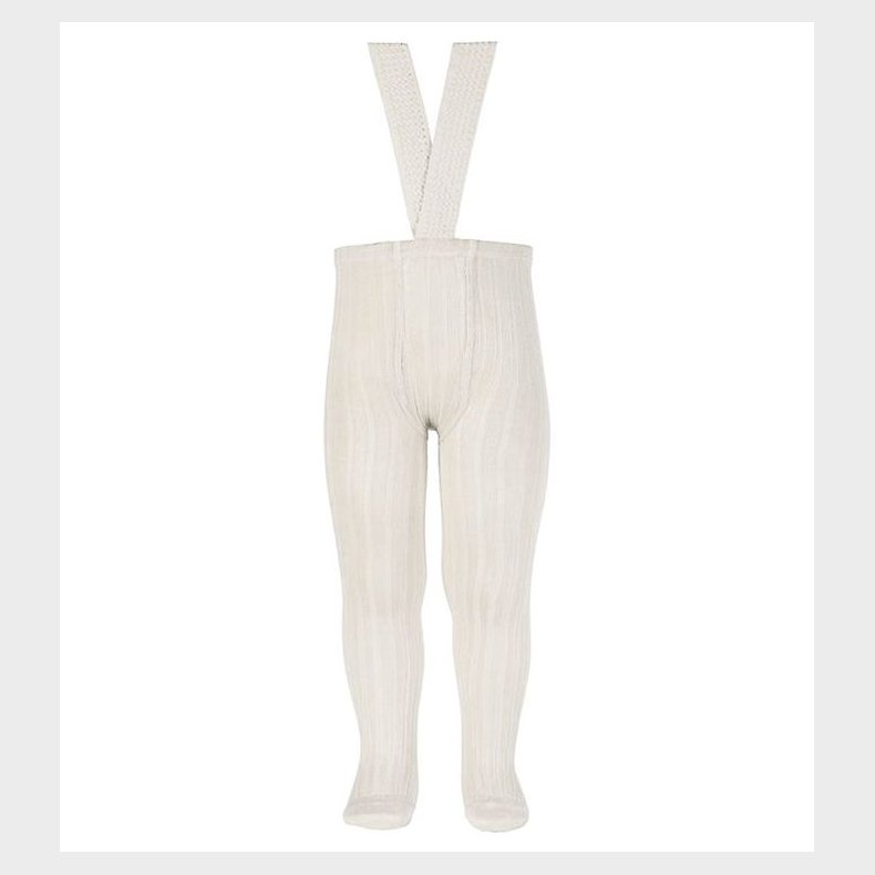 Condor Strmpebukser m. Seler - Rib - Beige