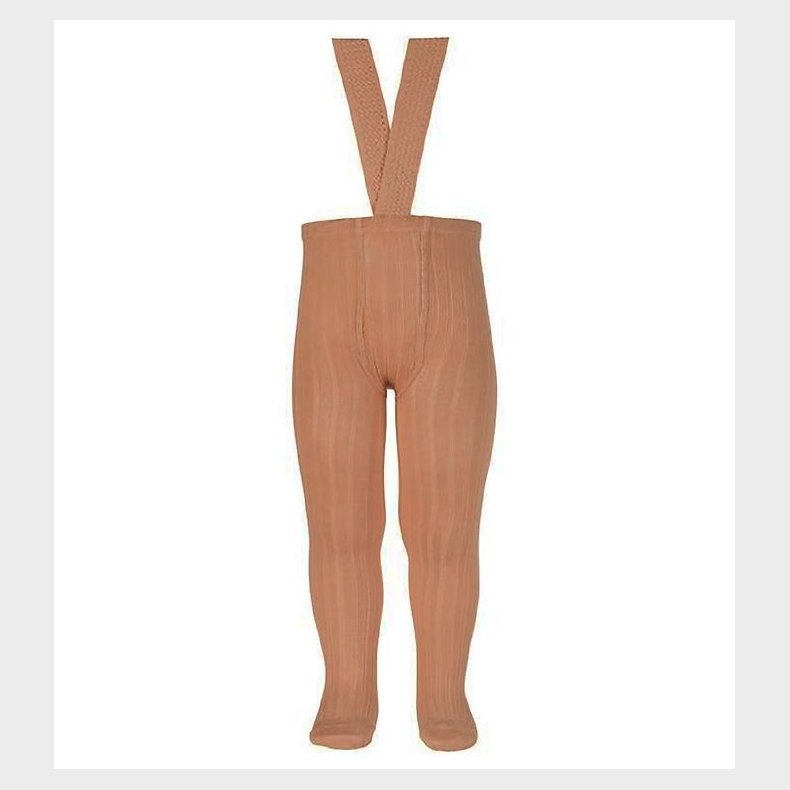 Condor Strmpebukser m. Seler - Rib - Brun