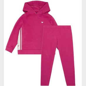 Emporio Armani Httetrje/Leggings - Pink m. Hvid