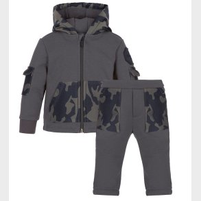 Emporio Armani Sweatst - Koksgr m. Camouflage