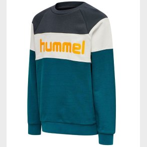 Hummel Sweatshirt - HMLClaes - Turkis/Sort