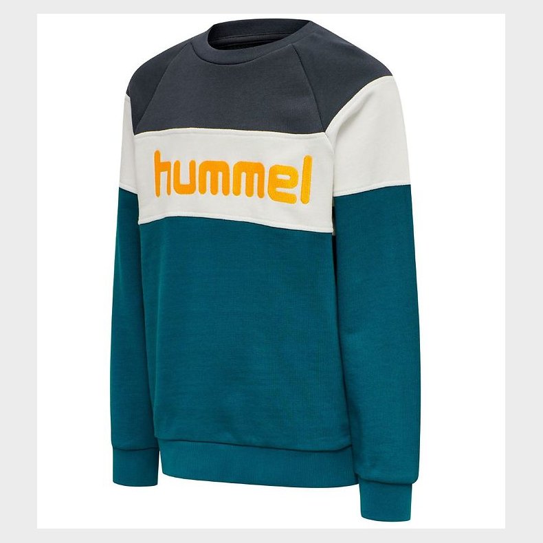 Hummel Sweatshirt - HMLClaes - Turkis/Sort