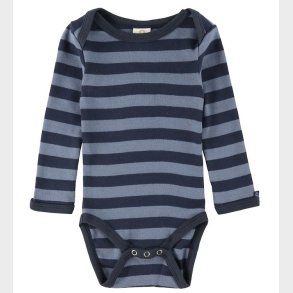 Smallstuff Body l/ - Stribet - Navy/denim