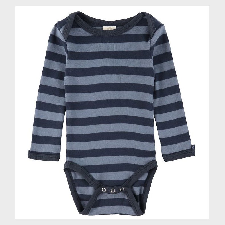 Smallstuff Body l/ - Stribet - Navy/denim