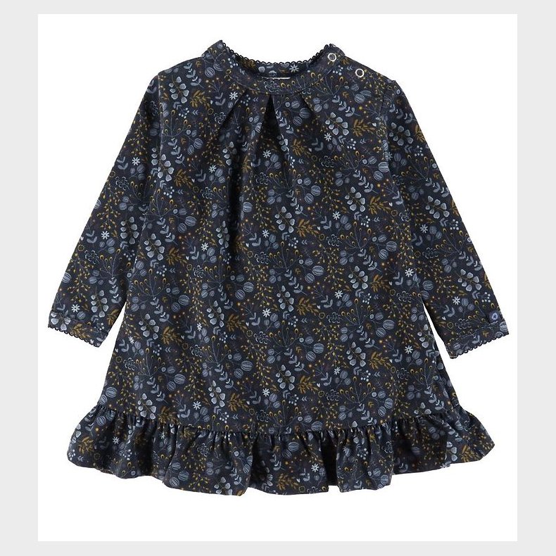 Smallstuff Kjole - Flower Night - Dark Blue