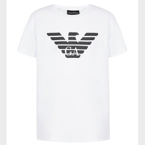 Emporio Armani T-shirt - Hvid m. Navy