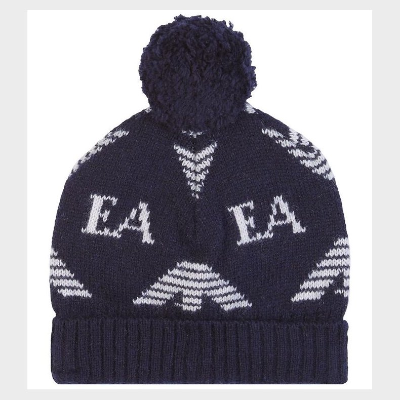 Emporio Armani Hue - Uld/Silke - Mrkebl m. Hvid