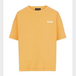 Emporio Armani T-shirt - Gul m. Hvid
