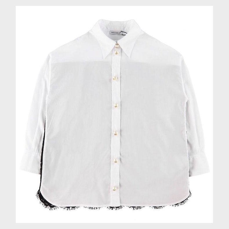 Dolce & Gabbana Skjorte - 90's - Hvid/Sort