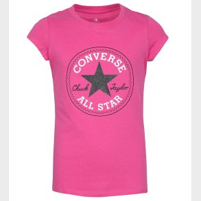 Converse T-shirt - Pink m. Logo