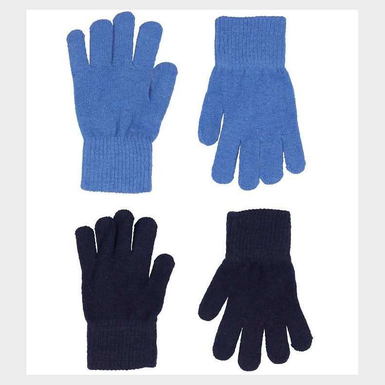 CeLaVi Handsker - Uld/Nylon - 2-pak - Bright Cobalt/Navy