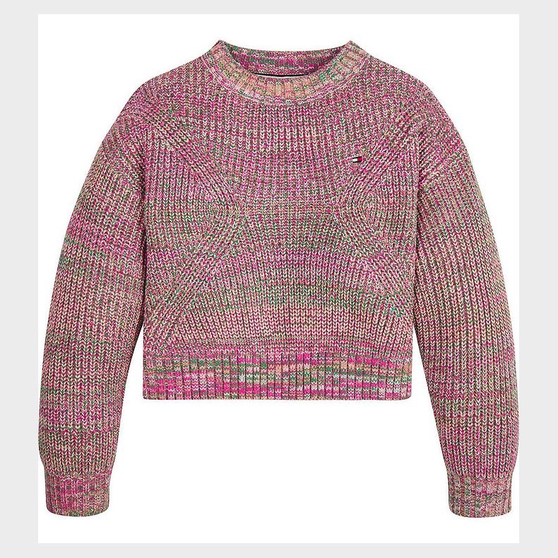 Tommy Hilfiger Bluse - Strik - Chunky Melange - Beige/Multi