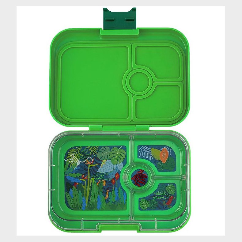Yumbox Madkasse m. 4 Rum - Bento Panino - Bamboo Green Jungle