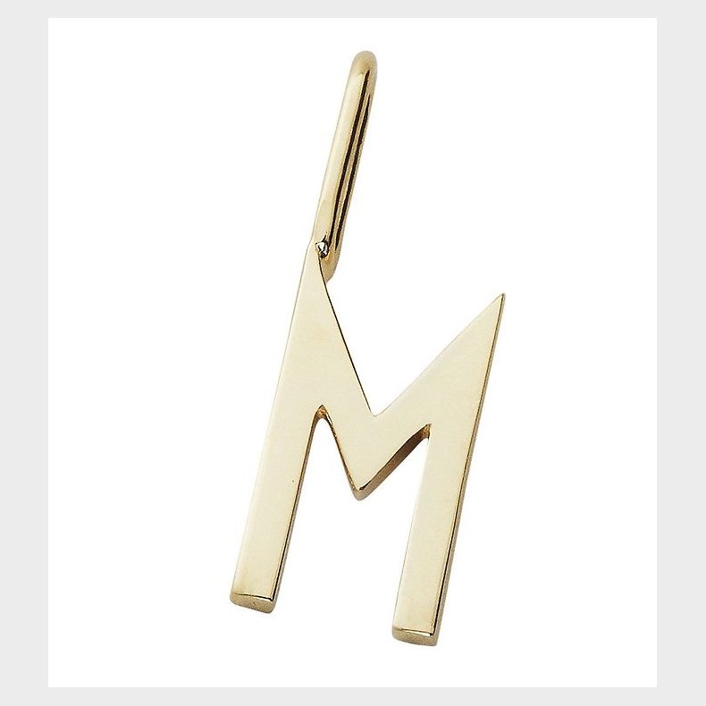 Design Letters Vedhng Til Halskde - M - 18 K Guldbelagt