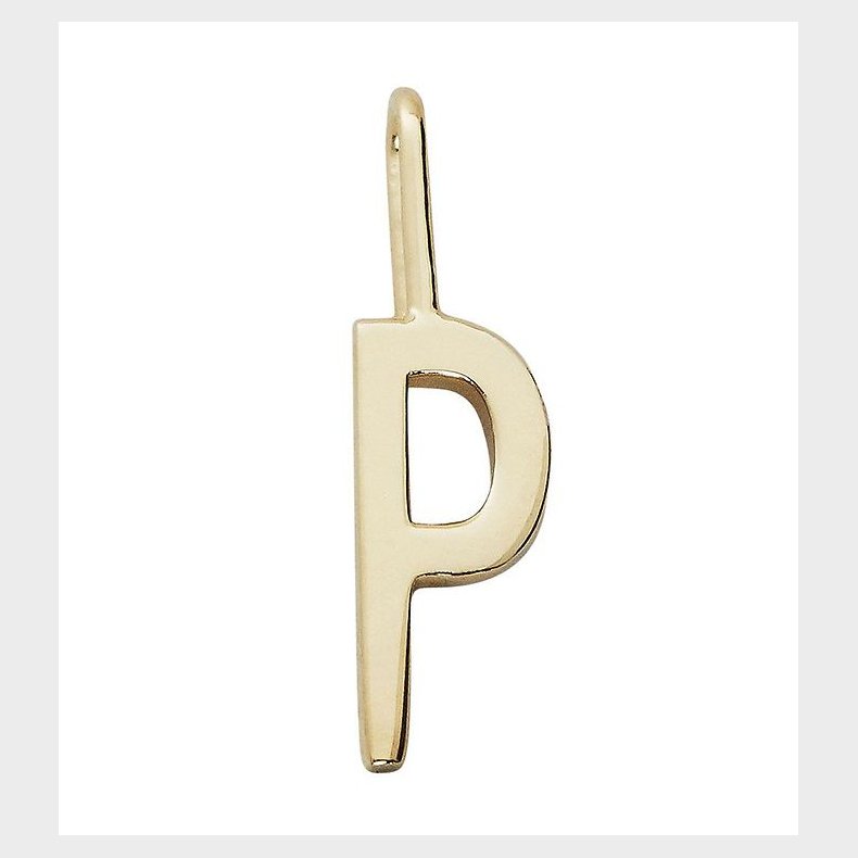 Design Letters Vedhng Til Halskde - P - 18 K Guldbelagt