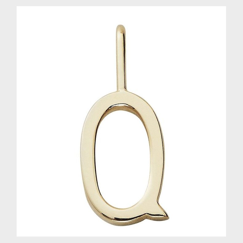 Design Letters Vedhng Til Halskde - Q - 18 K Guldbelagt