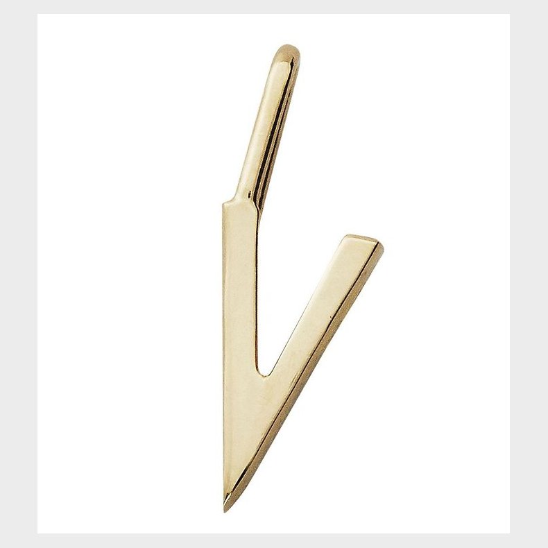 Design Letters Vedhng Til Halskde - V - 18 K Guldbelagt