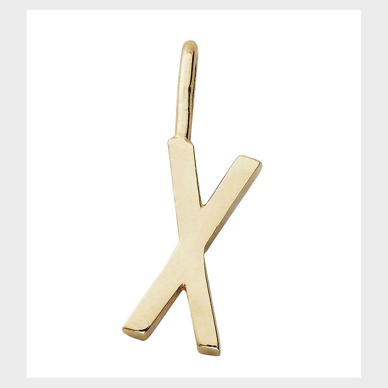 Design Letters Vedhng Til Halskde - X - 18 K Guldbelagt