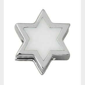 Design Letters Vedhng Til Halskde - Stjerne - Slv/Hvid