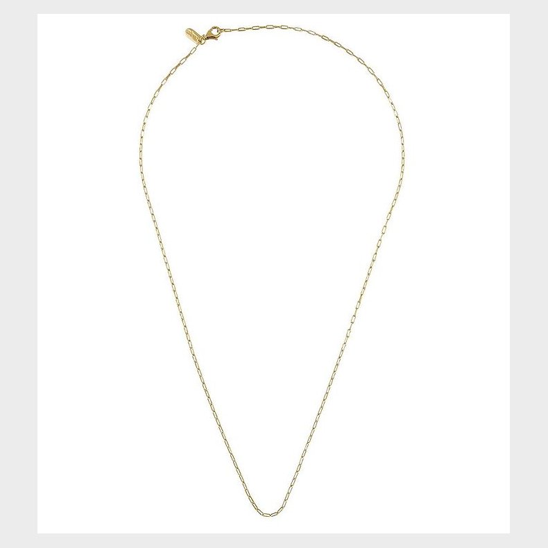 Design Letters Halskde - Square Link - 45 cm - 18 K Guldbelagt