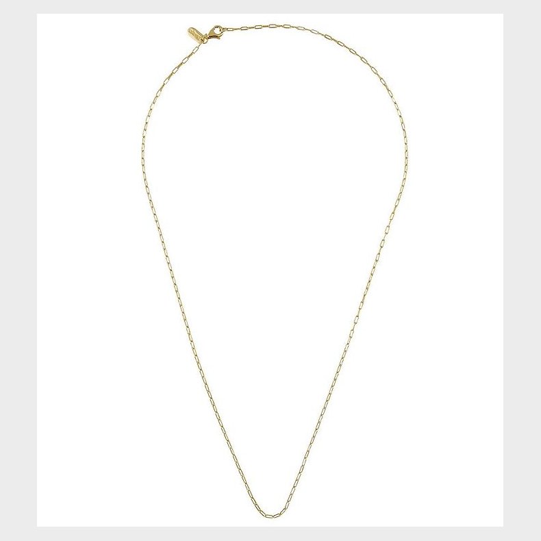 Design Letters Halskde - Square Link - 40 cm - 18 K Guldbelagt