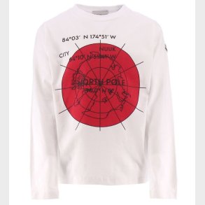 Moncler Bluse - Hvid m. Rd