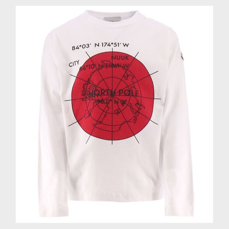 Moncler Bluse - Hvid m. Rd