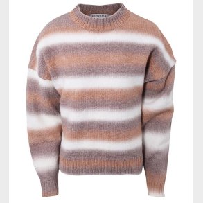 Hound Bluse - Strik - Stribet Brun