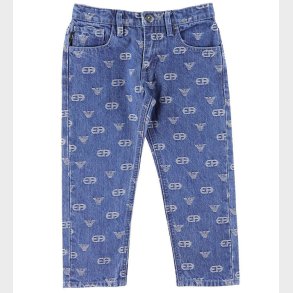 Emporio Armani Jeans - Denim Blue Medium/Hvid m. Logoer