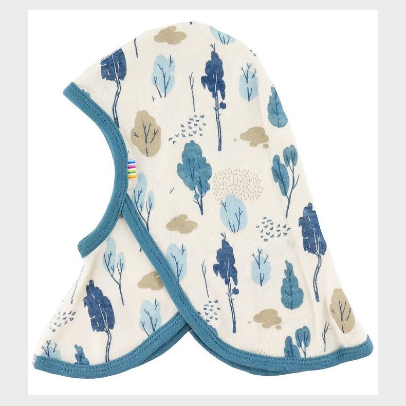 Joha Elefanthue - Uld/Bambus - 1-lags - Hvid/Bl m. Trer