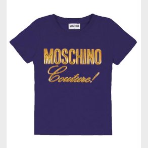 Moschino T-shirt - Navy m. Guld