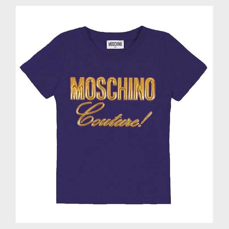 Moschino T-shirt - Navy m. Guld