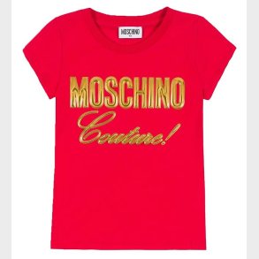 Moschino T-shirt - Rd m. Guld