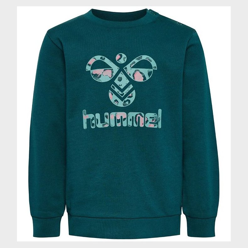 Hummel Sweatshirt - hmlLime - Airy Blue